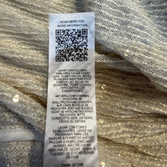 Topshop Gold co-ord sequin oversized shirt - Picture 9 of 9